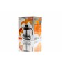 Presse-agrumes professionnel électrique 1,2 litres noir et argent avec 2 Cônes pour fruits différents et Carafe Graduée