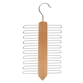 IPEA Élégant Porte-Cravate en Bois avec 20 Barres – Porte-Cravates au Design Minimal – Cintre pour accrocher Ceintures