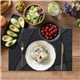 IPEA Sets de Table élégants 45 x 30 cm pour Dîner, Déjeuner, petit Déjeuner - 6 unités - Set de table lavable, Résistant au chal