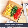 IPEA Couteau en Céramique Multifonction pour Fruits, Légumes, Viande - Lame Aiguisée pour Couper et Dépeler Les Aliments - Avec 