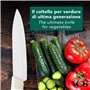 IPEA Couteau en Céramique Multifonction pour Fruits, Légumes, Viande - Lame Aiguisée pour Couper et Dépeler Les Aliments - Avec 