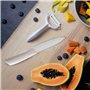 IPEA Couteau en Céramique Multifonction pour Fruits, Légumes, Viande - Lame Aiguisée pour Couper et Dépeler Les Aliments - Avec 