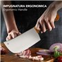 IPEA Couperet de Cuisine - Couteau de Chef Professionnel - 29 cm - Lame en Acier Tranchante pour Couper la Viande et les Aliment