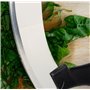 IPEA Couteau Hachoir Demi Lune avec Lame Incurvée en Acier Inoxydable - Couteau Monogame pour couper les Légumes, Herbes, Viande