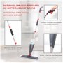IPEA Balais Serpillère Vaporisateur en Aluminium avec Chiffon en Microfibre – Super Léger - Mop Spray Pulvérisateur pour Maison,