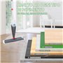 IPEA Balais Serpillère Vaporisateur en Aluminium avec Chiffon en Microfibre – Super Léger - Mop Spray Pulvérisateur pour Maison,