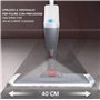 IPEA Balais Serpillère Vaporisateur en Aluminium avec Chiffon en Microfibre – Super Léger - Mop Spray Pulvérisateur pour Maison,