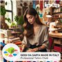 IPEA Craie Couture Colorées pour Tissus - 10 pièces - Made in Italy - Craies de Couture Triangulaire Professionnelle pour Marqua