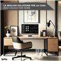 IPEA Corbeille à papier en plastique transparent – 22 x 19 cm – Design minimal et élégant – Panier de recyclage pour bureau, mai
