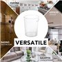 IPEA Corbeille à papier en plastique transparent – 22 x 19 cm – Design minimal et élégant – Panier de recyclage pour bureau, mai