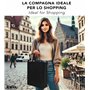 IPEA Sacs de Course Shopper en TNT - 5 pièces - Tote Bag - Dimensions 42 x 37 cm - Sac en Tissu non Tissé réutilisable pour le s