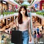 IPEA Sacs de Course Shopper en TNT - 5 pièces - Tote Bag - Dimensions 42 x 37 cm - Sac en Tissu non Tissé réutilisable pour le s