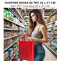 IPEA Sacs de Course Shopper en TNT - 5 pièces - Tote Bag - Dimensions 42 x 37 cm - Sac en Tissu non Tissé réutilisable pour le s