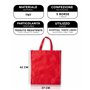 IPEA Sacs de Course Shopper en TNT - 5 pièces - Tote Bag - Dimensions 42 x 37 cm - Sac en Tissu non Tissé réutilisable pour le s