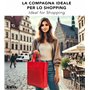 IPEA Sacs de Course Shopper en TNT - 5 pièces - Tote Bag - Dimensions 42 x 37 cm - Sac en Tissu non Tissé réutilisable pour le s