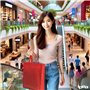 IPEA Sacs de Course Shopper en TNT - 5 pièces - Tote Bag - Dimensions 42 x 37 cm - Sac en Tissu non Tissé réutilisable pour le s