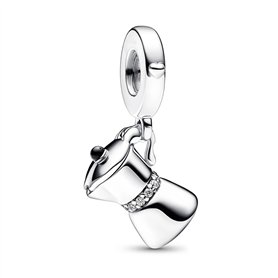 MariaFonte Charm New 2025 Compatible toutes les marques pendentif cafetière couvercle ouvrable café anniversaire anniversaire pe