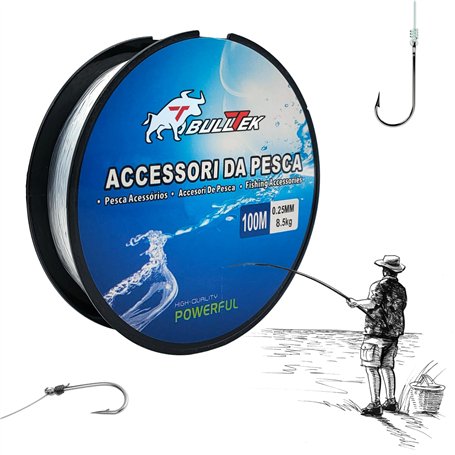 Ligne de pêche en nylon – 100 m – 0