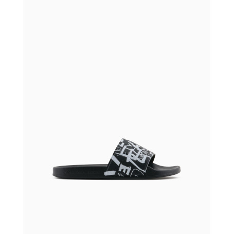 EA7 Sandales Logo Slides Code 7X000108AF15118-MC136 Noir