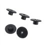 TVAAGHBCBR 20 pièces 4mm écrou de Fixation en Plastique Compatible for Mercedes Benz Garde-Boue Garde-Boue Garde-Boue Passage de