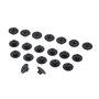 TVAAGHBCBR 20 pièces 4mm écrou de Fixation en Plastique Compatible for Mercedes Benz Garde-Boue Garde-Boue Garde-Boue Passage de