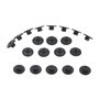 TVAAGHBCBR 20 pièces 4mm écrou de Fixation en Plastique Compatible for Mercedes Benz Garde-Boue Garde-Boue Garde-Boue Passage de