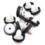 TVAAGHBCBR 50x Clips de Fixation de Carte de Panneau de Porte de Garniture intérieure de Voiture compatibles for Citroën C2 C3 C