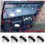 TVAAGHBCBR 50x Clips de Fixation de Carte de Panneau de Porte de Garniture intérieure de Voiture compatibles for Citroën C2 C3 C
