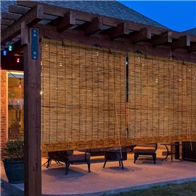 Store en Bambou Exterieur Interieur Store Enrouleur Roseau 150x200 110x300 80x180 50x100 90x120 70x250cm Stores Romains avec Asc
