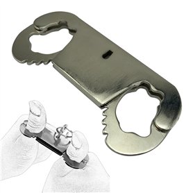 Menottes de Pouce de Bondage Menottes de Doigts Menottes SM en Acier Inoxydable Menottes de Pouce Menottes de Pouce Érotiques Me