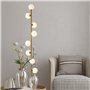 TaleTre Lampadaire for Salon ， Lampadaire Grand Lampadaire Industriel Lecture for Chambre à Coucher, Bureau Verre Sphérique 9 Tê