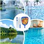 Kit de nettoyage de piscine, outil de nettoyage de piscine portable avec poteau de connexion à 3 sections, filet de piscine à ma