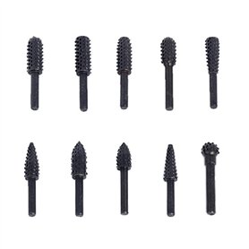 TUKRPQMRI Lot de 10 râpes à bois 1/4'' 6 mm