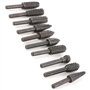 TUKRPQMRI Lot de 10 râpes à bois 1/4'' 6 mm, outil manuel de meulage, de polissage et de façonnage for le travail du bois, résis