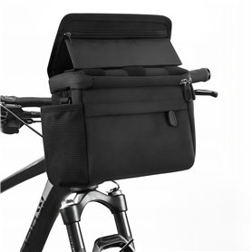 Astis 4L Sacoche de Guidon de vélo pour Panier de vélo Avant Sacoche de Guidon spacieuse avec Compartiment pour téléphone Portab