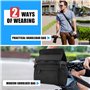 Astis 4L Sacoche de Guidon de vélo pour Panier de vélo Avant Sacoche de Guidon spacieuse avec Compartiment pour téléphone Portab