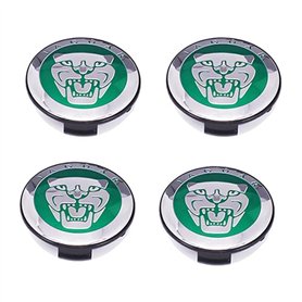 Nemeae Cache-moyeux avec 4pcs 57mm pour Jaguar XF XJ-S XJ-6 X-Type XE S-Type F-Pace F-Type XK8 XK XKR XFR Course Centre de Roue