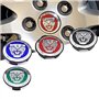 Nemeae Cache-moyeux avec 4pcs 57mm pour Jaguar XF XJ-S XJ-6 X-Type XE S-Type F-Pace F-Type XK8 XK XKR XFR Course Centre de Roue 