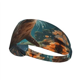 Seal Pup Bandeau élastique absorbant la transpiration pour sports nautiques en plein air yoga cyclisme voyage
