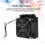 Refroidisseur d'eau 80MM, radiateur de refroidissement par eau à processeur LED, radiateur de rangée de chaleur avec ventilateur