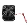 Refroidisseur d'eau 80MM, radiateur de refroidissement par eau à processeur LED, radiateur de rangée de chaleur avec ventilateur