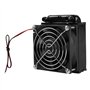 Refroidisseur d'eau 80MM, radiateur de refroidissement par eau à processeur LED, radiateur de rangée de chaleur avec ventilateur