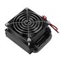 Refroidisseur d'eau 80MM, radiateur de refroidissement par eau à processeur LED, radiateur de rangée de chaleur avec ventilateur