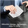 Lazmin Mini pavé numérique sans Fil à 34 Touches, Clavier numérique Ultra-Fin Rechargeable Bluetooth Petit Clavier pour Mac OS W