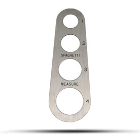 Mesureur de pâtes en acier inoxydable à 4 trous - Mesure des portions (mesure jusqu'à quatre portions pour adulte)