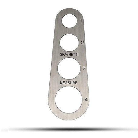 Mesureur de pâtes en acier inoxydable à 4 trous - Mesure des portions (mesure jusqu'à quatre portions pour adulte)