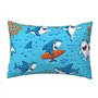 GaxfjRu Taie d'oreiller décorative avec fermeture éclair pour homme et femme Motif baleine sous-marine