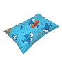GaxfjRu Taie d'oreiller décorative avec fermeture éclair pour homme et femme Motif baleine sous-marine