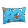 GaxfjRu Taie d'oreiller décorative avec fermeture éclair pour homme et femme Motif baleine sous-marine