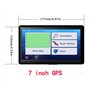 NEWFUN GPS Voiture,7 Pouce GPS Poids Lourds,Auto Navigation avec HD Écran Tactile,Multi-Languages Guidage Vocale 2025 Cartograph